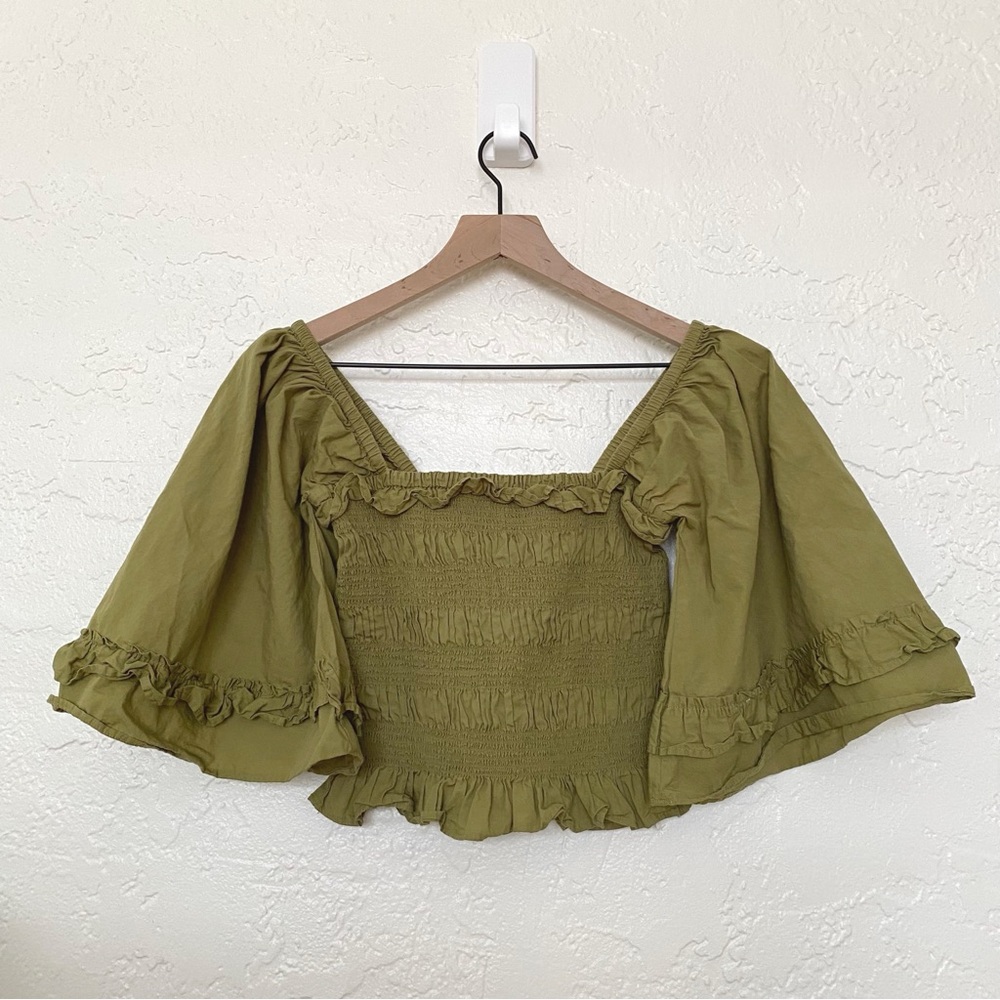 Free People | Shirred Perfection Top Cactus